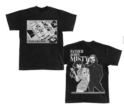 2 Sides Father John Misty I Wish I Was Him Shirt Black Unisex S-5XL NI2085