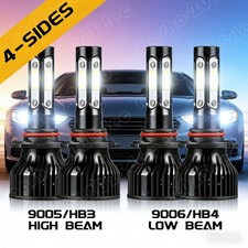 For Honda Civic Sedan 4-door 2004-2015 4-sides Led Headlights Bulbs Hilo Lights