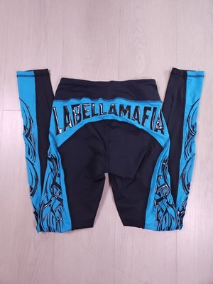 Labellamafia S Blue & Black Tribal Compression Leggings  Brazilian Activewear