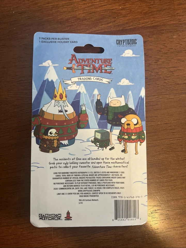 Paquete de 2 tarjetas coleccionables de hora de aventura blister + tarjeta de vacaciones promoción Foto 2 de 4