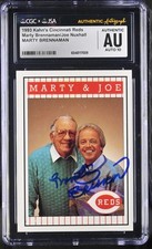 1993 Kahn's Cincinnati Reds Marty Brennaman CGC Authentic JSA Auto 10