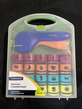 Fiskars Cassette Punch Kit 20 pc. Plastic Case Seasons Spring Summer Winter Fall
