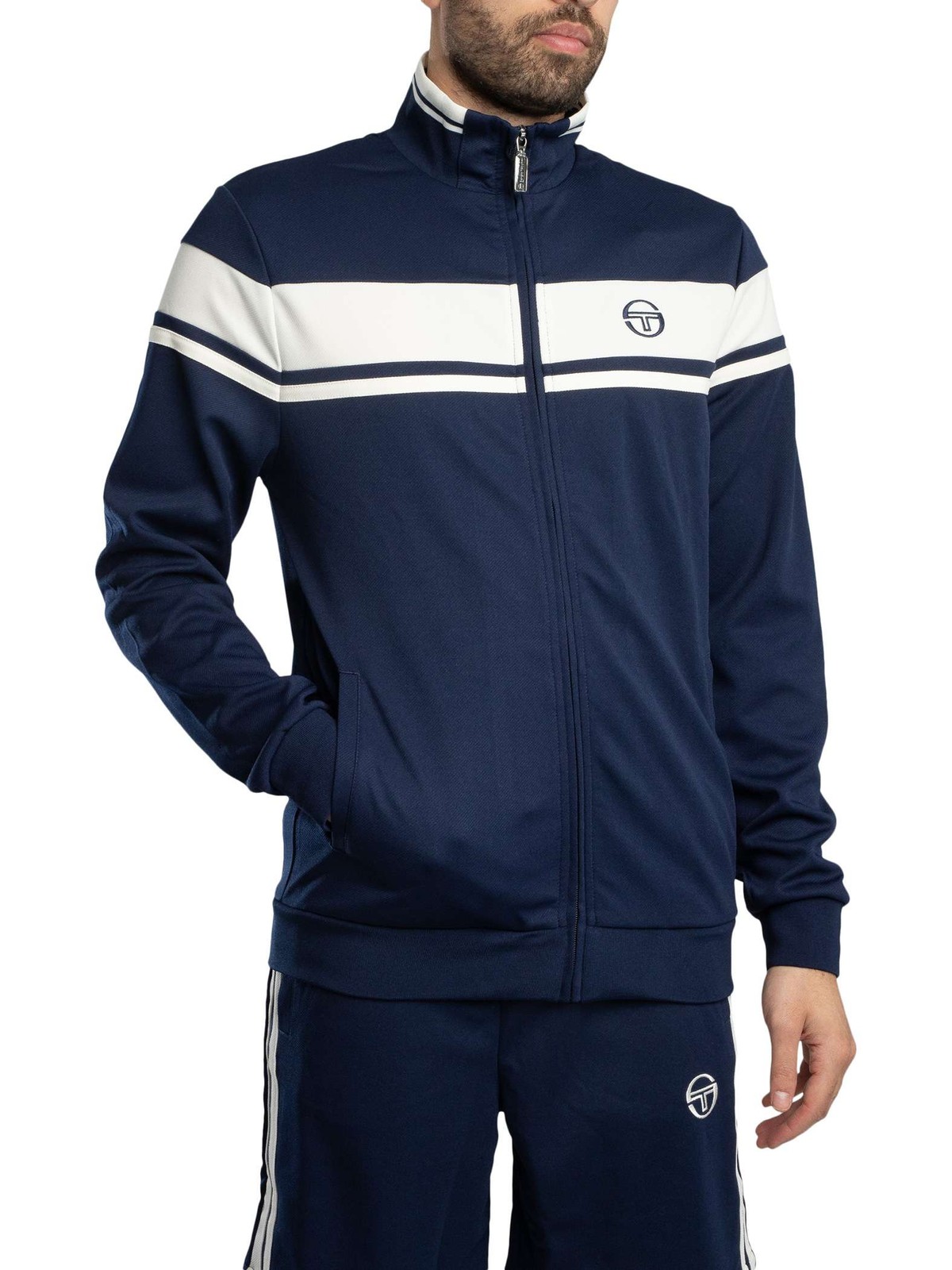 Мужская спортивная куртка Sergio Tacchini Damarindo синяя 15790₽