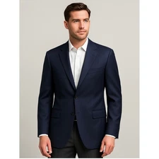Brooks Brothers Golden Fleece Loro Piana Super 120s Blazer Men 44L Navy Jacket