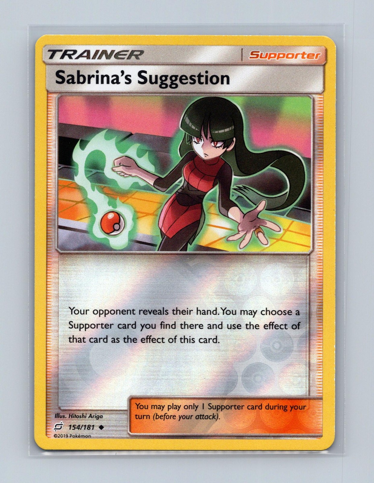 Sabrina's Suggestion 154/181 Uncommon Team Up Pokemon Reverse Holo LP