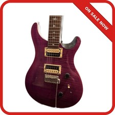 PRS SE Custom 24 Electric Guitar Purple Flame Maple Top Bird Inlay Korea
