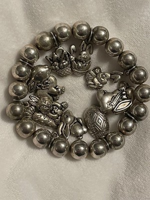 vintage Easter themed charm bracelet