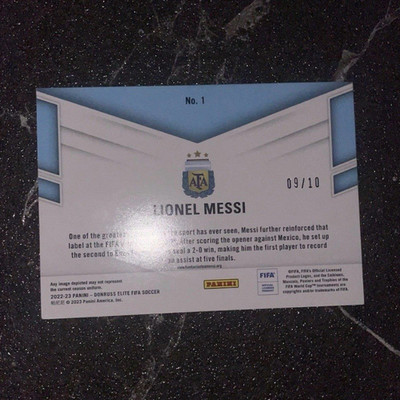 Panini 2022-23 Donruss Elite FIFA Lionel Messi Field Vision No.1 /10