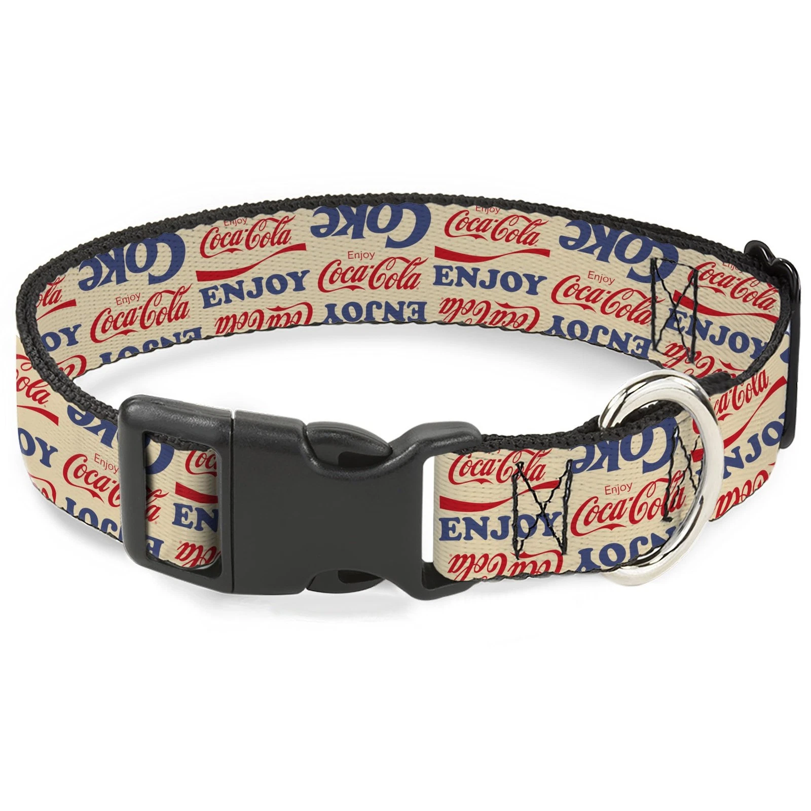The Coca-Cola Company Pet Collar, Dog Collar Plastic Buckle, Enjoy C (US IMPORT)