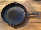 Vintage #10 Griswold 716 B Cast Iron Skillet - Small Logo - Flat