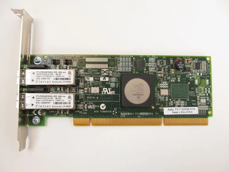 Emulex LP11002-E 4GB PCI-X Dual Port HBA zq - Image 2 of 4