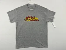 World Industries Gray T-Shirt (Men Size Large) Retro-Logo, Vintage Skateboarding