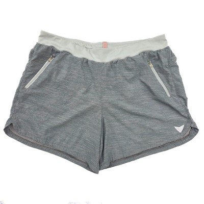 KORSA Embrace Running Shorts Womens L Heather Gray Lined Active Gym Training