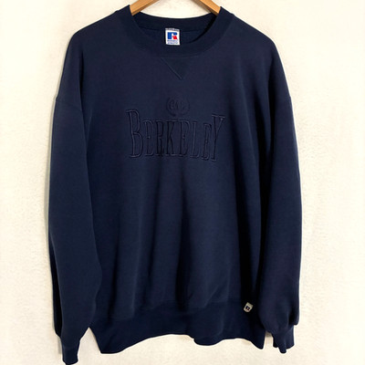Vtg Russell University California Berkeley USA Made Sweatshirt XXL Embroidered