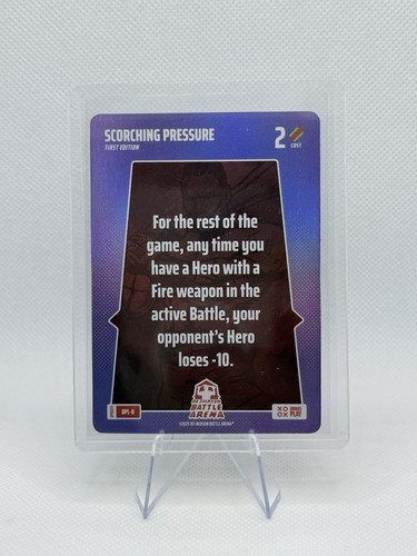 Bo Jackson Battle Arena First Edition FOIL Bonus Play - Scorching Pressure BPL-8