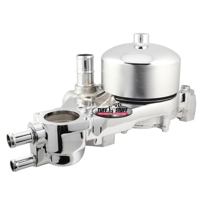 Tuff Stuff Water Pump 1310A; Mechanical Chrome Aluminum for 98-02 Chevy LS1, LS6