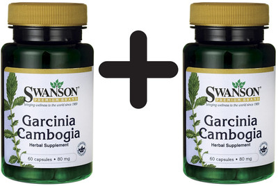 2 x Swanson Garcinia Cambogia 5:1 Extract, 80mg - 60 caps (144,79 EUR/kg)