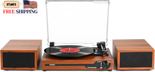 Vinyl Record Player with Speakers Bluetooth Portable Turntable for Vinyl Records