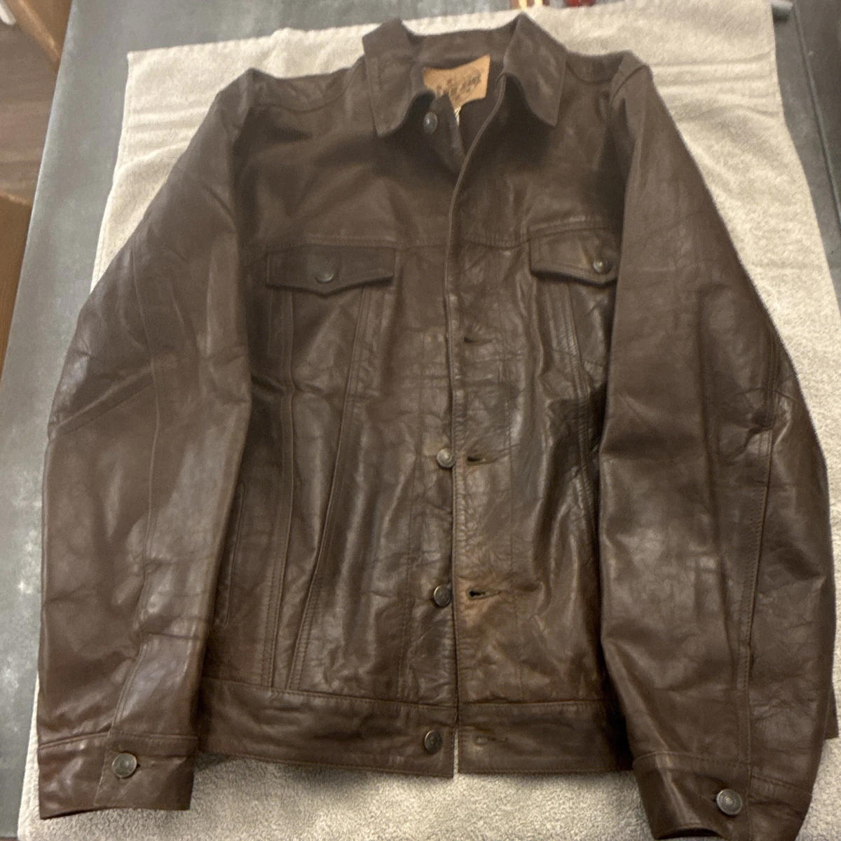Gap Leather Outer Shell Coats, Jackets & Vests for Men for Sale