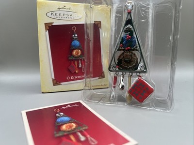 Hallmark Keepsake Christmas Ornament O Kitchen Rack Cooking Tools New 2005 BNIB!