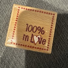 Hampton Art - Studio G - Rubber Stamp - 100 in love