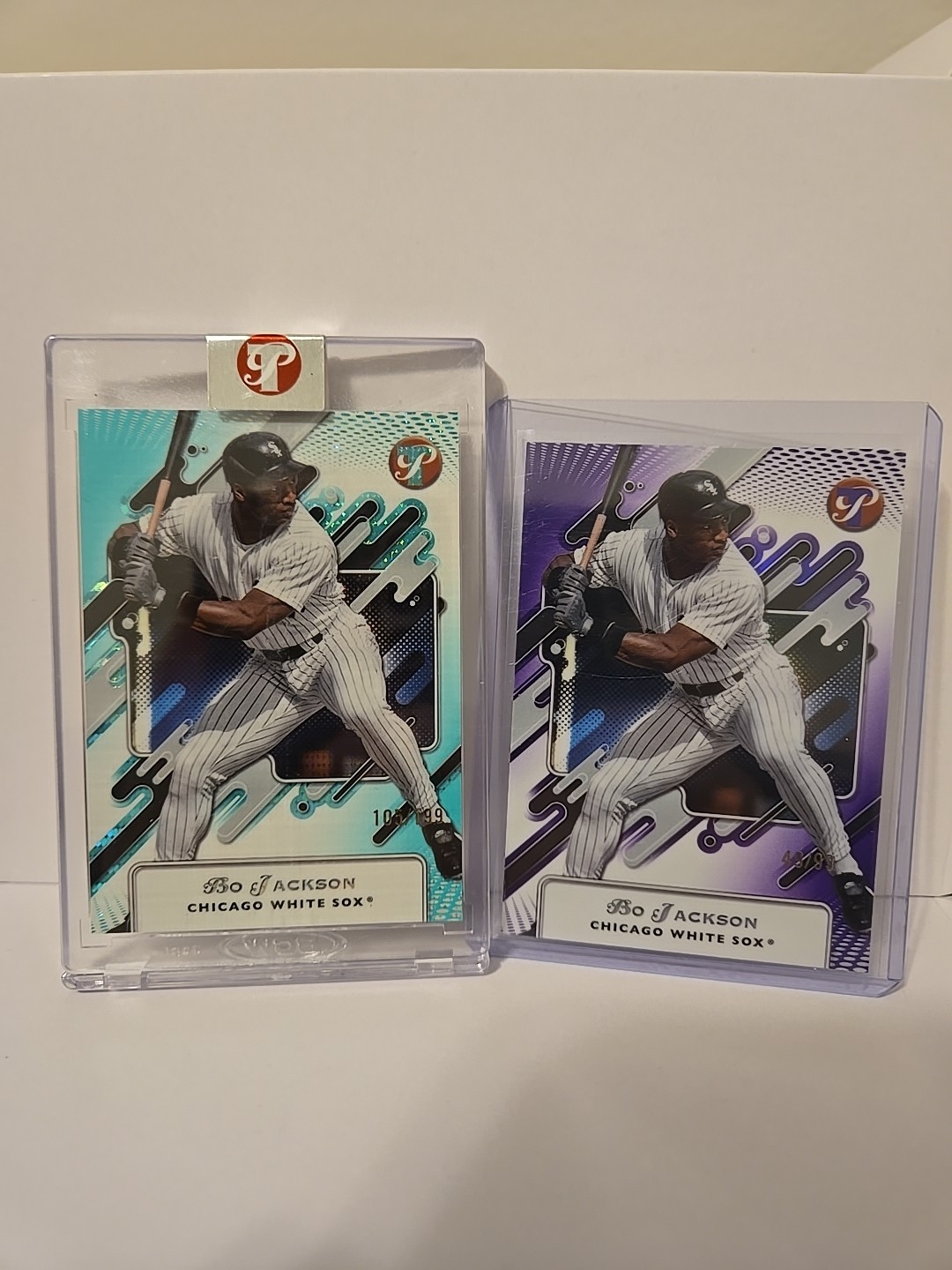 2025 Topps Pristine - Bo Jackson Purple Refractor /99 & Uncirulated Aqua  /199
