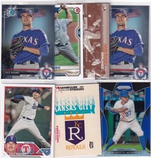 LOT (7) KANSAS CITY ROYALS MLB BASEBALL COLE RAGANS RC KRIS BUBIC - 985