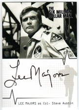 SIX MILLION DOLLAR MAN SEASONS 1 AND 2 A1 LEE MAJORS STEVE AUSTIN AUTOGRAPH VL