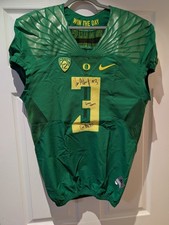 Oregon Ducks Vernon Adams Jr. Game Used Autographed Jersey Nike