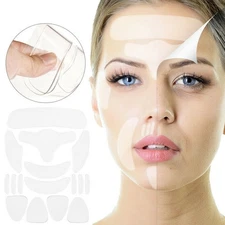 16Pack Silicone Face Pad Patches Woman Anti Wrinkle Regain Firmness Tool F