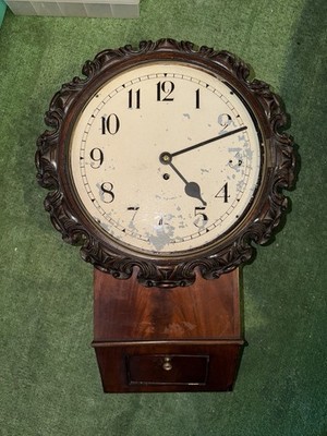 Antique Ornate Fusee English Regency Wall Clock