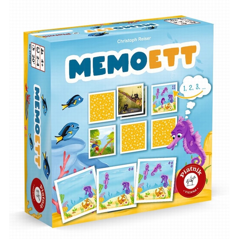 Memoett jeu éducatif enfant de 4 ans et plus avec 48 tuiles