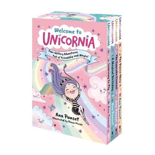Welcome to Unicornia 4 Books Collection Box Set by Ana Punset Learning to Fly