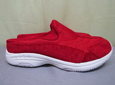 Easy Spirit Set Traveltime90 RedQuilted Mules Slip On Clogs Size Women 9.5 W