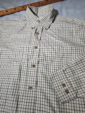 Brooks Brothers Shirt Mens M Beige Plaid Button Preppy Luxury Oxford Non Iron
