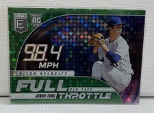2026 Panini Donruss Elite Jonah Tong #18 Full Throttle Green Disco Mets