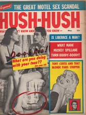 Hush-Hush Gossip Book Magazine Pub May 1957 Grade VG- 3.5
