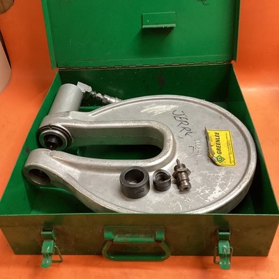 NICE Greenlee 1731 C-Frame Knockout Punch Driver w/ 1/2'' & 3/4'' KO Die Sets ED4U