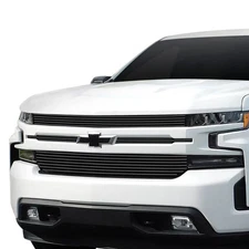 For Chevy Silverado 1500 LTD 22 4-Pc Black 8x6 mm Horizontal Billet Main Grille