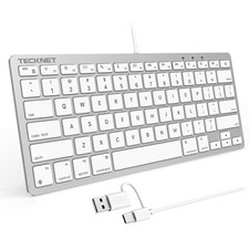 Slim TECKNET Wired Keyboard for MacOS Devices...