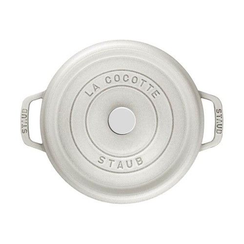 STAUB Cocotte Redonda 22 cm Blanco Trufa - Imagen 3 de 5
