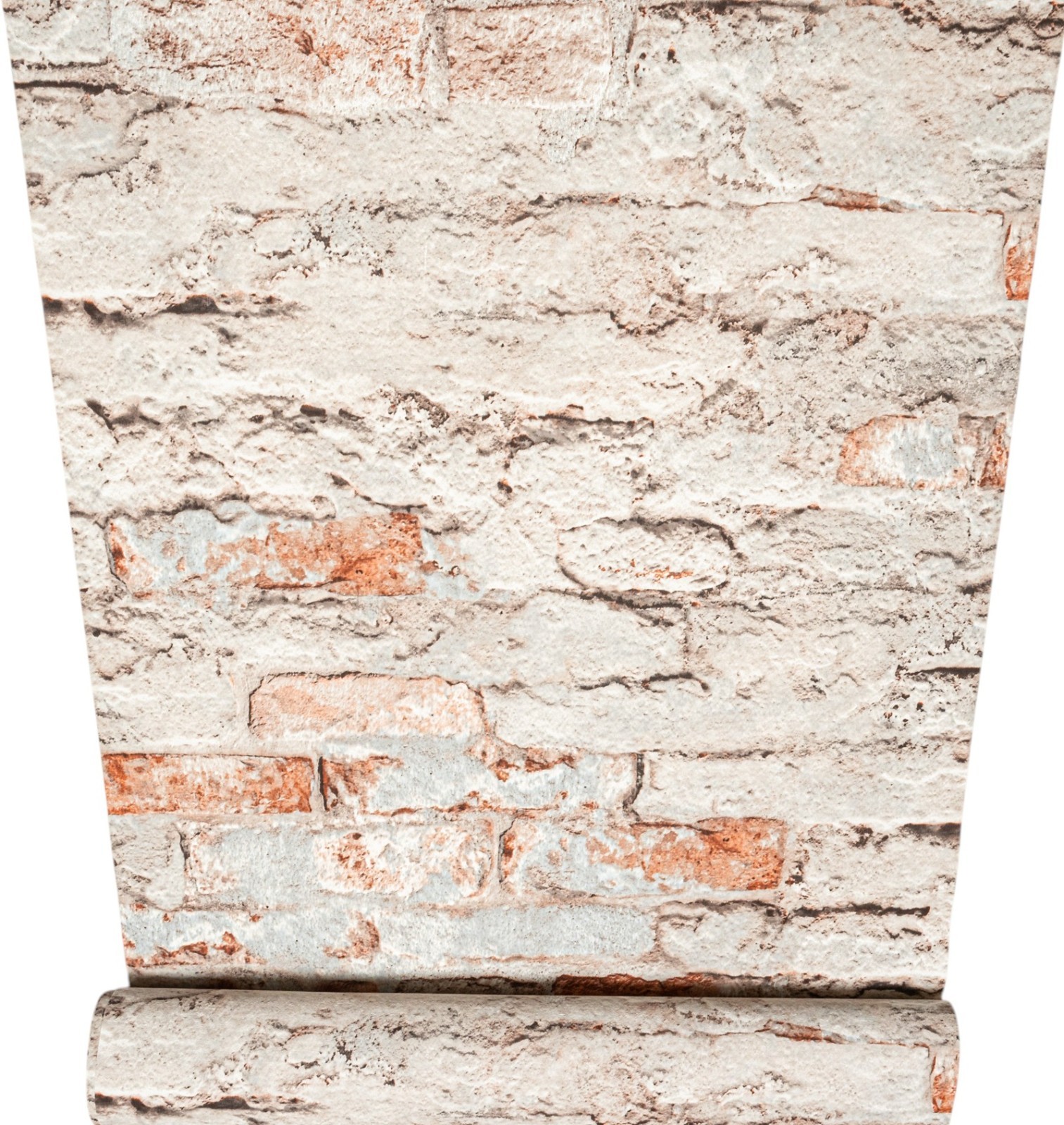 Grey Blue Brick Wallpaper 3D Effect Textured Vinyl Feature Wall Lounge Hallway