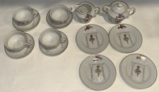 VTG Child's Tea 14 Piece Set Japan Lady Ballerina Tea Set General IND NY