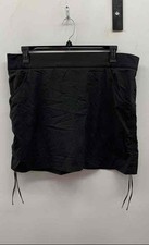 Columbia Women's Black Saturday Trail Cinch Side Active Hiking Skort Sz 1X