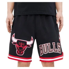 Pro Standard NBA Chicago Bulls Logo Pro Team Mens Black Shorts BCB351809