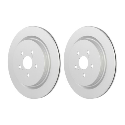 Bosch QuietCast Pair Set of Rear Disc Brake Rotors for Lexus RX350 RX450h V6