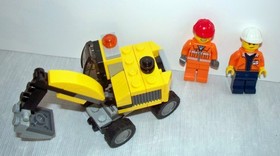 LEGO 31014 Creator Power Digger Dozer w/ 2 Minifigure Construction Workers