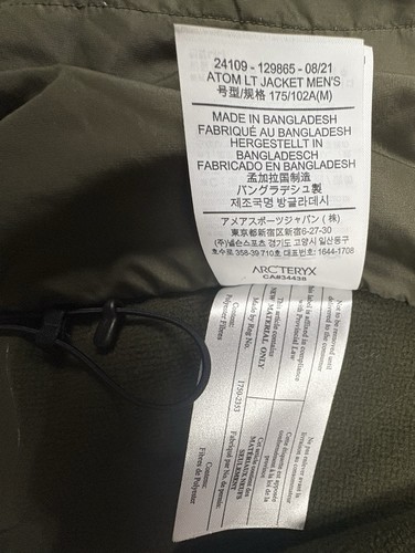 Arc’teryx Atom LT – grüne Herrenjacke Größe Medium mit Kapuze 2021 gebraucht, in einwandfreiem Zustand - Bild 6 von 8