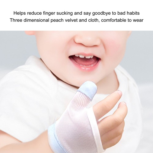 1Pair Toddler Finger Guard Massage Gums Adjustment Baby Stop Thumb Sucking Guard - Picture 13 of 22