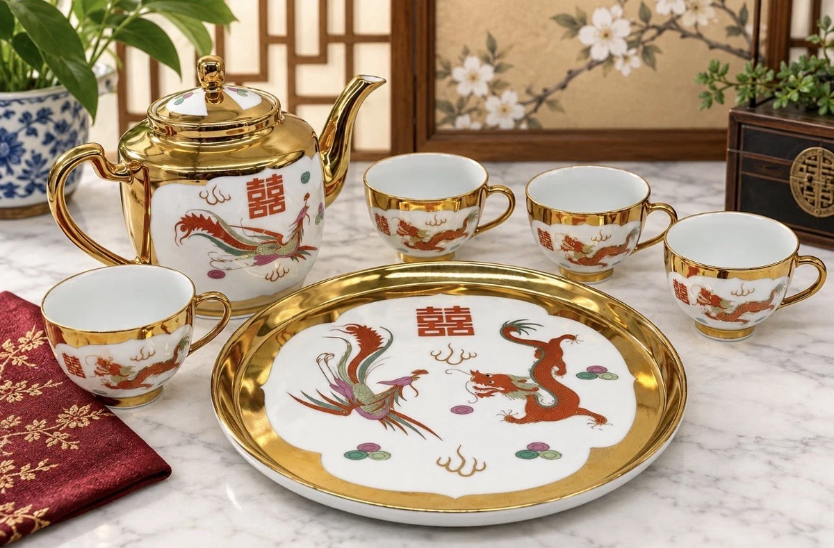 龙茶套装中国茶壶和套装1900年至今| eBay